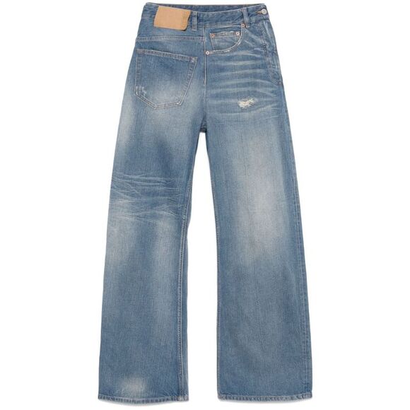 Mm6 Maison Margiela Women Wide-Leg Denim Jeans